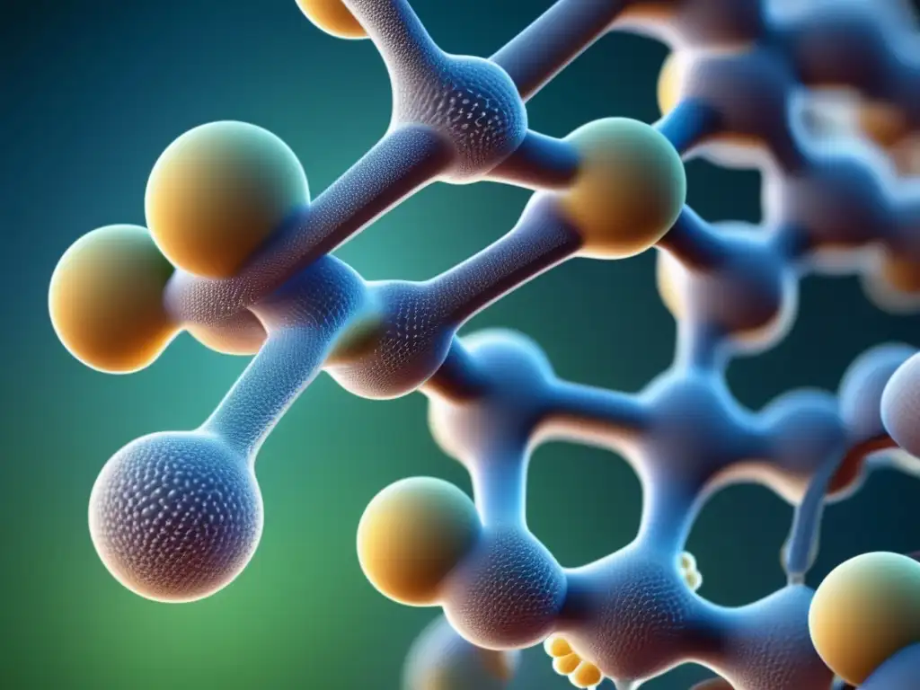 Estructura detallada de la proteína sirtuína, resaltando su complejidad y precisión. <b>Función de las sirtuinas en longevidad.